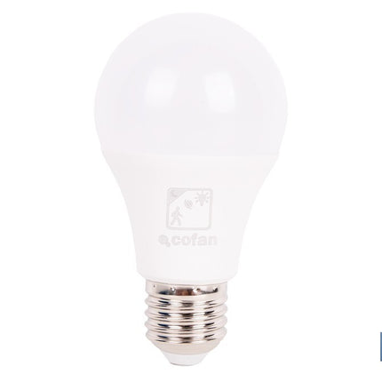 Bombilla Clásica LED con Sensor de Presencia E27 | 8,5 W - 810 lúmenes | 4000 K - luz neutra | Detección 360° <6 m | Ahorro Energético 90% | 20.000 h de Vida