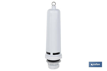Descargador para Cisterna de Tanque Alto con Base | Fabricada en Polipropileno | Fácil de Instalar | Descargador de Alta Calidad