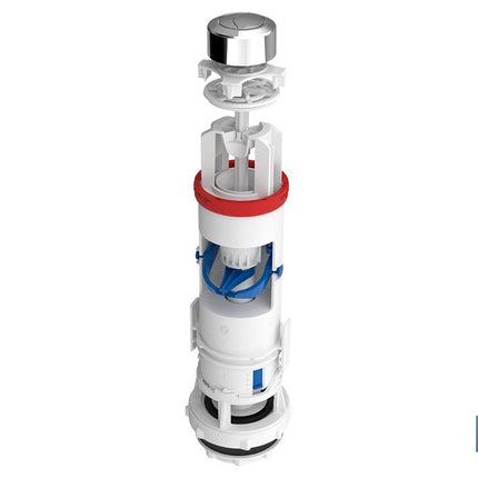 Descargador para WC con doble pulsador modelo Tambre | Mecanismo universal con descarga de 3 y 6 litros | Sistema antical y base roscada