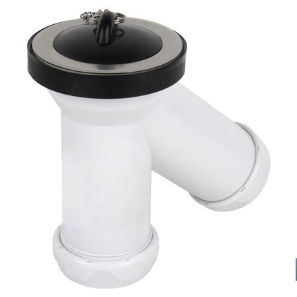 Sifón en Forma de Y | Con Salida de 40 mm | Válvula para Lavabo y Bidé Ø70 | Fabricado en Polipropileno