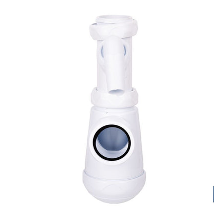 Sifón de botella extensible con 2 tomas auxiliares | Salida horizontal de Ø32-40 mm y racor de 1 1/2 | Adecuado para fregadero