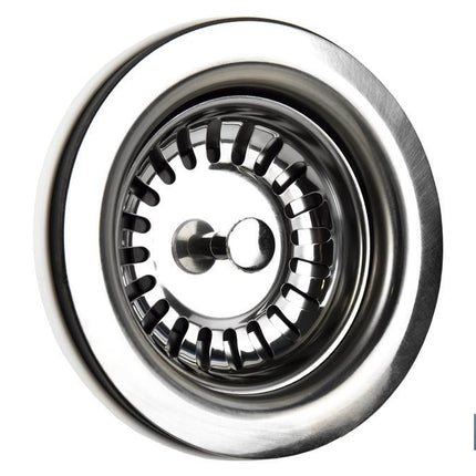 Válvula para fregadero | Fabricada en Polipropileno | Medidas: 1 1/2 x 115 | Con Cesta de Rejilla de Acero Inox.