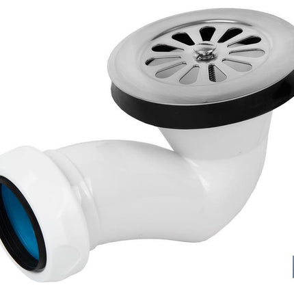 Válvula Sifónica para Plato Ducha | Orificio de 60 mm | Rejilla de ø82 mm | Salida de Ø40 mm | Junta Cónica Reductora de Ø32 mm