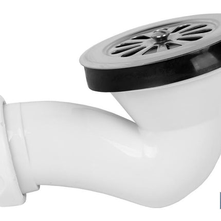 Válvula Sifónica para Plato Ducha | Orificio de 60 mm | Rejilla de ø82 mm | Salida de Ø40 mm | Junta Cónica Reductora de Ø32 mm