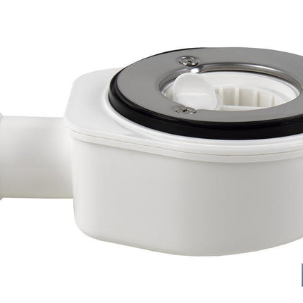 Válvula Sifónica Extraplana para Plato de Ducha |Salida de Ø40 mm | Junta cónica reductora de Ø32 mm | Sin Embellecedor