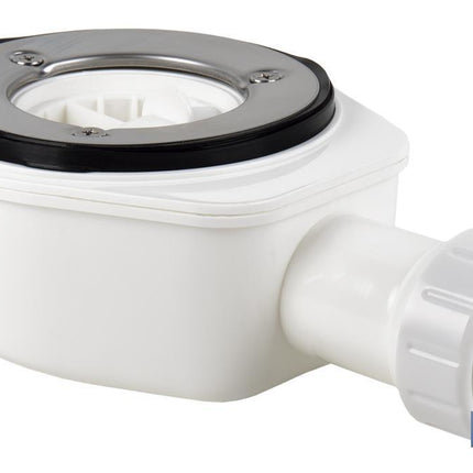 Válvula Sifónica Extraplana para Plato de Ducha |Salida de Ø40 mm | Junta cónica reductora de Ø32 mm | Sin Embellecedor
