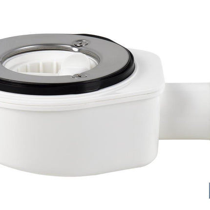 Válvula Sifónica Extraplana para Plato de Ducha |Salida de Ø40 mm | Junta cónica reductora de Ø32 mm | Sin Embellecedor