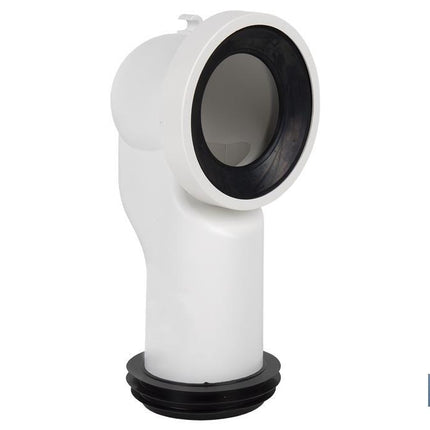 Manguito de Conexión | Manguito Acodado 90° para Inodoro | Incluye Goma Labiada Ø110 mm | Fabricado en Polipropileno