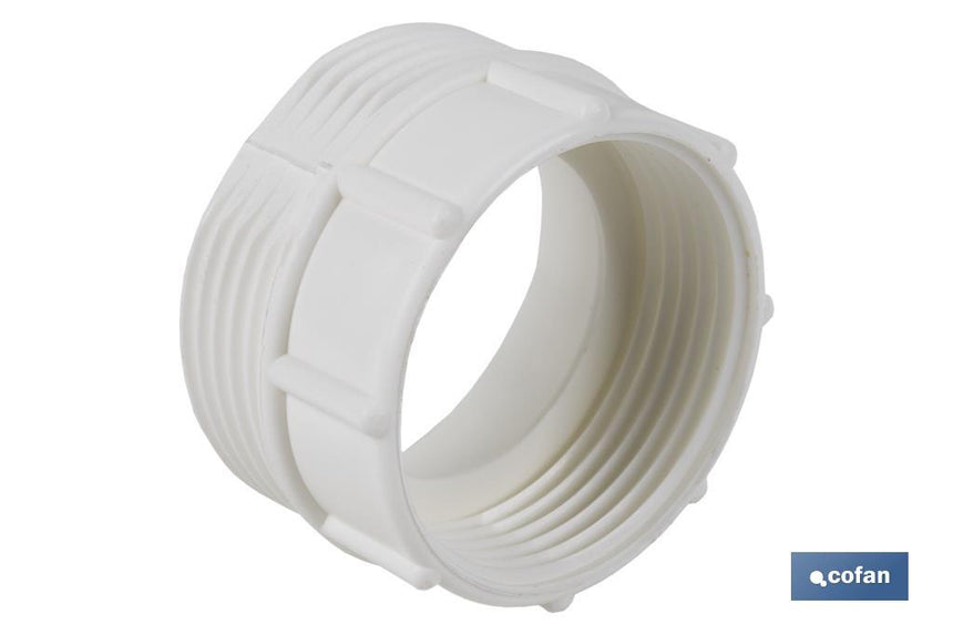 Adaptador Convertidor 1 1/2 macho - 1 1/4 hembra | Para aplicar a tubo flexible | Accesorio de Fontanería