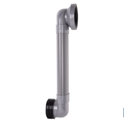 Manguito horizontal ajustable para inodoro | Salida horizontal de Ø90-110 mm y entrada de Ø90 mm | Manguito extensible 170-490 mm