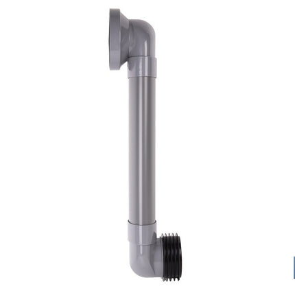 Manguito horizontal ajustable para inodoro | Salida horizontal de Ø90-110 mm y entrada de Ø90 mm | Manguito extensible 170-490 mm