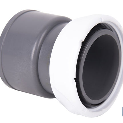 Enlace mixto 1 1/2 x 40 mm | Conector rosca a tubo liso con tuerca | Conector para sifón y tuberías de Ø40 mm