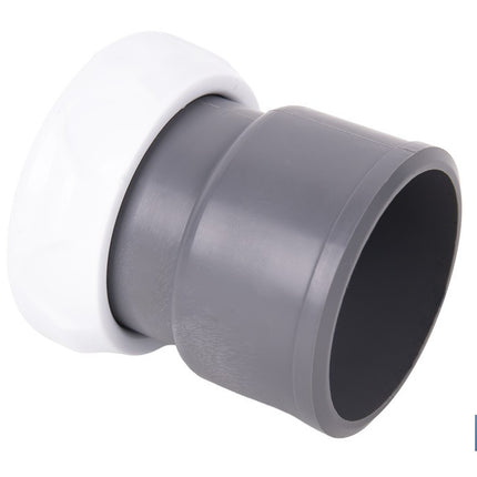 Enlace mixto 1 1/2 x 40 mm | Conector rosca a tubo liso con tuerca | Conector para sifón y tuberías de Ø40 mm