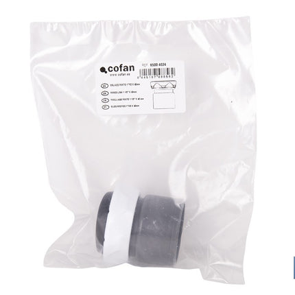 Enlace mixto 1 1/2 x 40 mm | Conector rosca a tubo liso con tuerca | Conector para sifón y tuberías de Ø40 mm