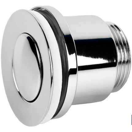Válvula Click-Clack | Fabricada en Latón Cromado | Rosca 1 1/4 | Incluye Tapón Pequeño de Ø37 mm