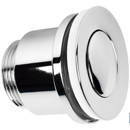 Válvula Click-Clack | Fabricada en Latón Cromado | Rosca 1 1/4 | Incluye Tapón Pequeño de Ø37 mm