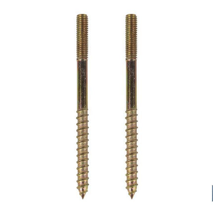 Conjunto de Tornillos Verticales | Fijación para el Inodoro | M5 x 75 | Compuesto de Dos Tornillos, Tapones y Tacos