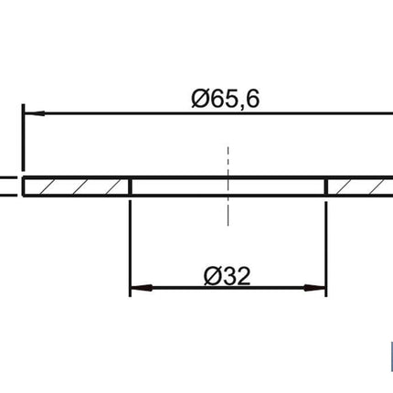Goma | Medidas: Ø32 x Ø65,6 x 3 mm | Para Descargador Tipo Victoria | Tanque Bajo