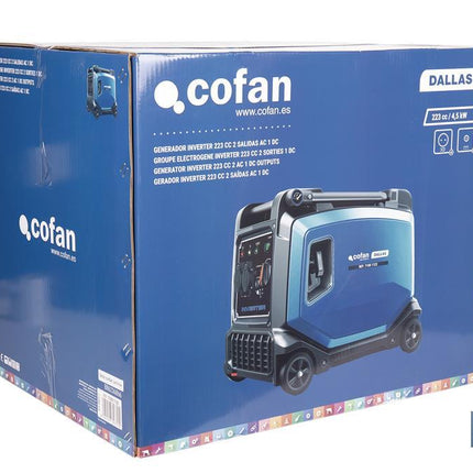 Generador inverter de gasolina de 223 cc | Motor de 4 tiempos | Generador inverter portátil | Máxima potencia: 3,8 kVA