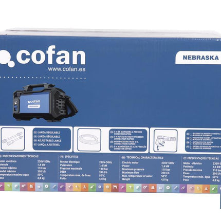Limpiadora de alta presión | 1400 W | Caudal máximo 330 l/h | Presión máxima 110 bares | Sistema TSS