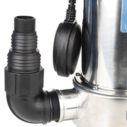 Electrobomba sumergible para aguas sucias | Potencia: 750 W | Caudal máximo: 13000l/h | 7 m de inmersión | Interruptor de flotador