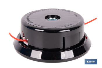 Cabezal de 2 hilos semiautomático universal para desbrozadora| Incluye rosca hembra y adaptadores