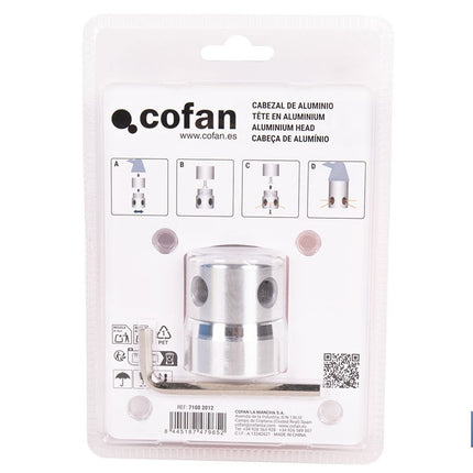 Cabezal multihilo universal para desbrozadora| Compatible con hilo precortado | Incluye llave hexagonal e hilo precortado
