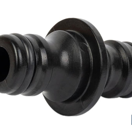 Conector doble para mangueras de jardín | Rosca macho para empalmes | Polietileno | Rápido de instalar