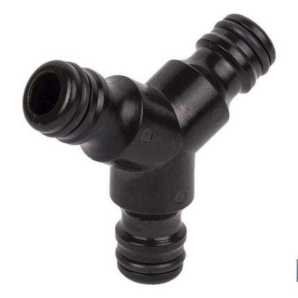 Conector triple en forma 'Y' para mangueras de jardín | Rosca macho para empalmes | Ideal para jardinería y agricultura