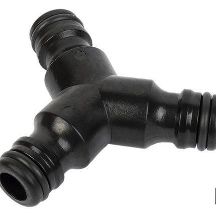 Conector triple en forma 'Y' para mangueras de jardín | Rosca macho para empalmes | Ideal para jardinería y agricultura