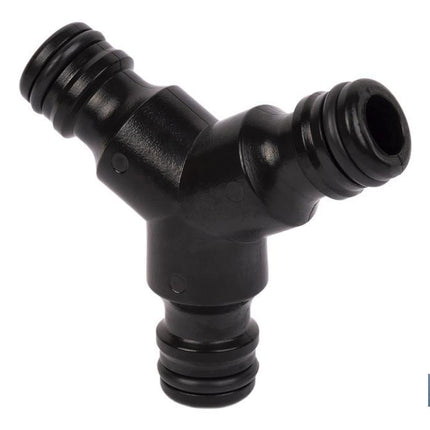Conector triple en forma 'Y' para mangueras de jardín | Rosca macho para empalmes | Ideal para jardinería y agricultura