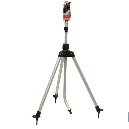 Aspersor 4 posiciones | Con trípode telescópico | Adecuado para el riego de jardines y césped