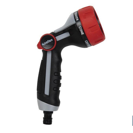 Pistola de riego con 7 modos de flujo y control del caudal con el pulgar
