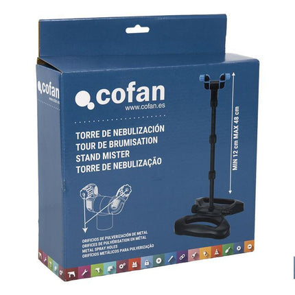 Torre de nebulización extensible para exteriores | Desde 12 hasta 48 cm | Boquillas de ángulo ajustable