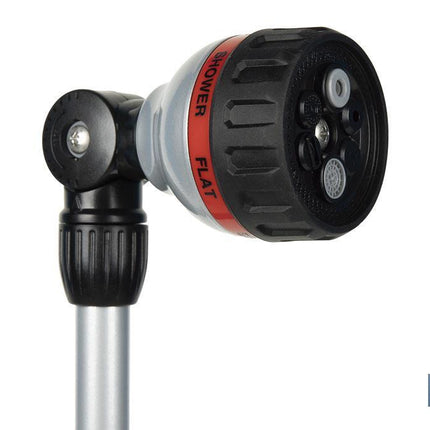 Lanza de riego multifunción de 76 cm de longitud y 6 posiciones riego | Control de caudal cómodo con el pulgar