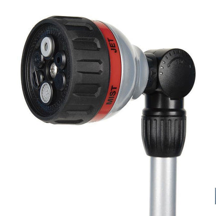 Lanza de riego multifunción de 76 cm de longitud y 6 posiciones riego | Control de caudal cómodo con el pulgar