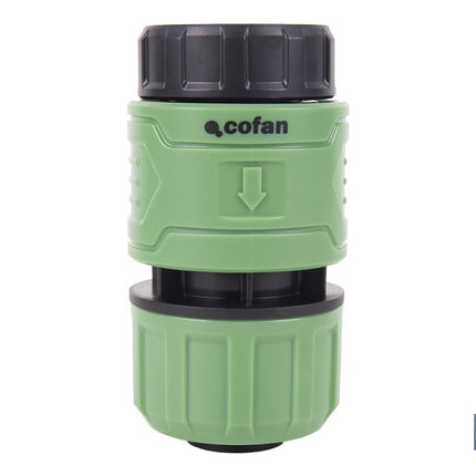 Racor reparador de mangueras de jardín | Conector de ABS | Resistente a UV | Conexión rápida y sencilla | Enlace reparador de 1 Ø25 mm