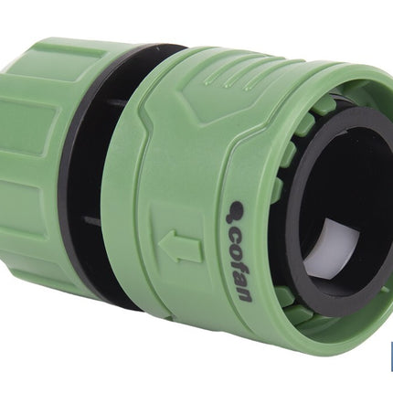 Conector de manguera | Material: ABS | Resistente y duradero | Fácil instalación | Adecuado para mangueras de Ø25 mm | Medidas: Ø5 x 8 cm