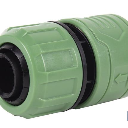 Conector de manguera | Material: ABS | Resistente y duradero | Fácil instalación | Adecuado para mangueras de Ø25 mm | Medidas: Ø5 x 8 cm