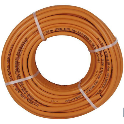 Rollo de Tubo de Gas Butano Flexible | Disponible en color naranja | Medida 8 mm x 60 m