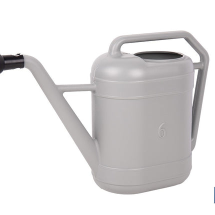 Regadera gris con cabezal desmontable de HDPE | Resistente, ligera 100 % reciclable con capacidad de 6 litros
