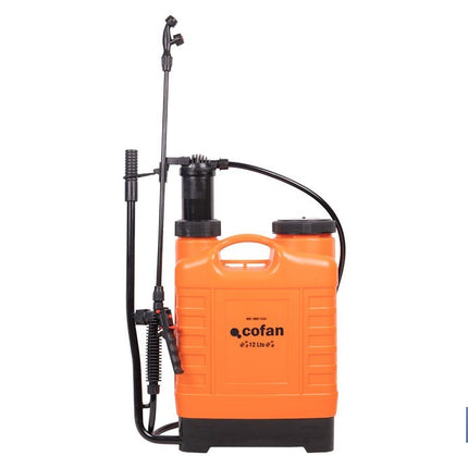 Pulverizador Espalda Manual | Capacidad 12 litros | Color Naranja/Negro