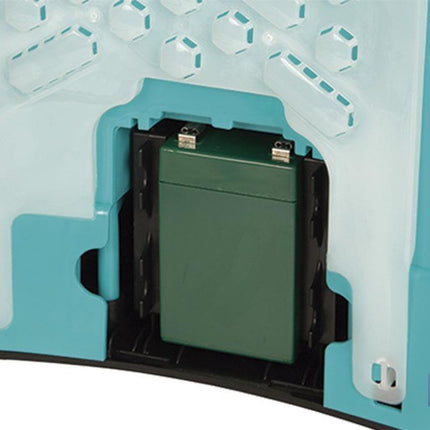 Pulverizador de espalda | Funcionamiento eléctrico y manual | Capacidad: 16 litros | Batería de Li-Ion 12 V | Lanza 60 cm | 4 boquillas | Correas acolchadas