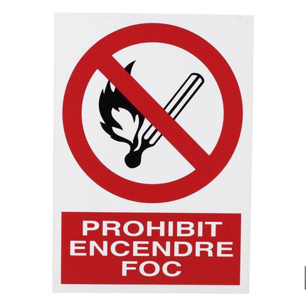 Prohibit encendre foc