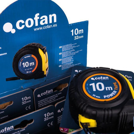 Expositor para flexómetros con protección de goma de Cofan · Foto del fabricante