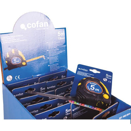 Expositor para flexómetros magnéticos de Cofan · Foto del fabricante