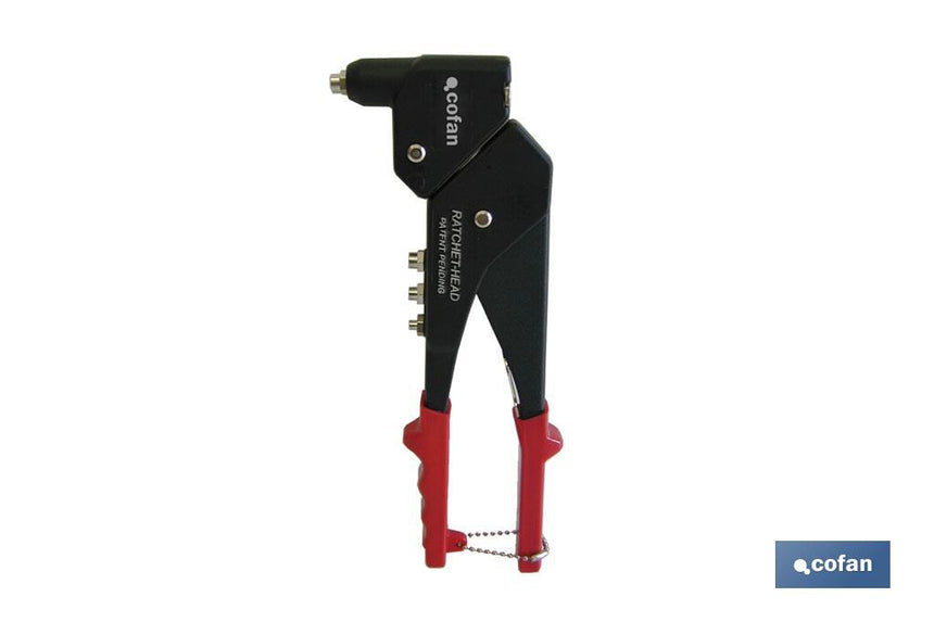 Remachadora profesional con giro 360° | Para remaches desde Ø 2,4 hasta Ø 4,8 / 5,0 mm | Para todo tipo de remaches