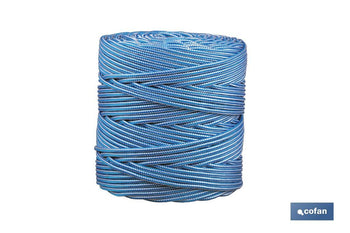 Cordón Trenzado Polipropileno (Persianas) ø 5 mm Blanco/Azul