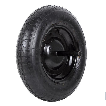Rueda para carretilla de obra Neumática con Varillas | Ø del eje en 20 mm | Diámetro rueda Ø 370 mm | Peso máximo 120 kg