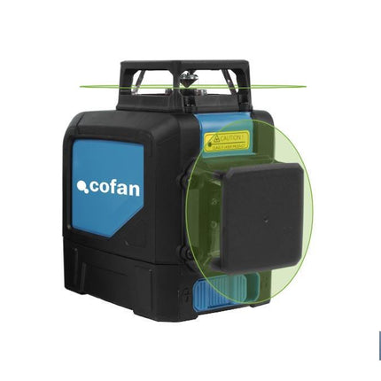 Nivel láser autonivelante | Rango de trabajo: 30 m | Líneas cruzadas | Nivelación 360°